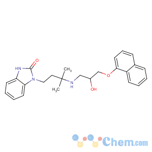 CAS No:78459-19-5 3-[3-[(2-hydroxy-3-naphthalen-1-yloxypropyl)amino]-3-methylbutyl]-1H-<br />benzimidazol-2-one