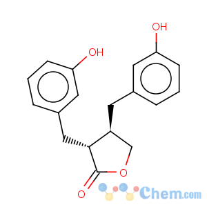 CAS No:78473-71-9 2(3H)-Furanone,dihydro-3,4-bis[(3-hydroxyphenyl)methyl]-, (3R,4R)-rel-