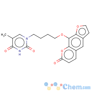CAS No:78497-53-7 2,4(1H,3H)-Pyrimidinedione,5-methyl-1-[4-[(7-oxo-7H-furo[3,2-g][1]benzopyran-9-yl)oxy]butyl]-