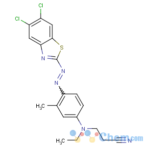 CAS No:78564-86-0 3-[4-[(5,6-dichloro-1,<br />3-benzothiazol-2-yl)diazenyl]-N-ethyl-3-methylanilino]propanenitrile