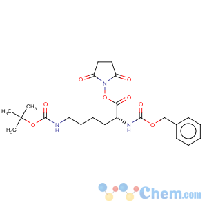 CAS No:78603-23-3 Carbamic acid,[5-[[[(1,1-dimethylethoxy)carbonyl]amino]-1-[(2,5-dioxo-1-pyrrolidinyl)carbonyl]oxy]pentyl]-,phenylmethyl ester, (R)- (9CI)