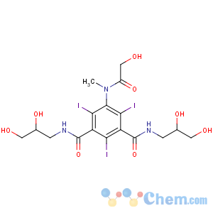 CAS No:78649-41-9 1-N,3-N-bis(2,3-dihydroxypropyl)-5-[(2-hydroxyacetyl)-methylamino]-2,4,<br />6-triiodobenzene-1,3-dicarboxamide