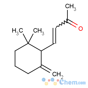 CAS No:79-76-5 (E)-4-(2,2-dimethyl-6-methylidenecyclohexyl)but-3-en-2-one