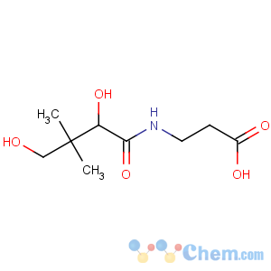 CAS No:79-83-4 3-[[(2R)-2,4-dihydroxy-3,3-dimethylbutanoyl]amino]propanoic acid