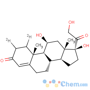 CAS No:79037-25-5 Pregn-4-ene-3,20-dione-1,2-d2,11,17,21-trihydroxy-, (1a,2a,11b)- (9CI)