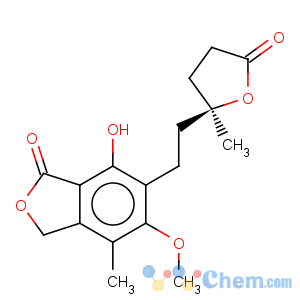 CAS No:79081-87-1 7-hydroxy-5-methoxy-4-methyl-6-[2-[(2S)-2-methyl-5-oxo-tetrahydrofuran-2-yl]ethyl]-3H-isobenzofuran-1-one