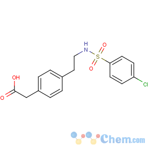 CAS No:79094-20-5 2-[4-[2-[(4-chlorophenyl)sulfonylamino]ethyl]phenyl]acetic acid