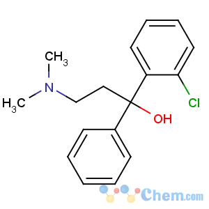 CAS No:791-35-5 1-(2-chlorophenyl)-3-(dimethylamino)-1-phenylpropan-1-ol