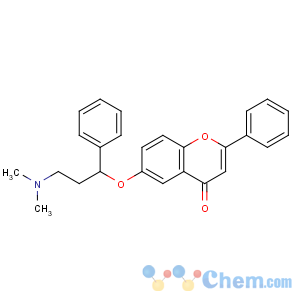 CAS No:79130-64-6 6-[3-(dimethylamino)-1-phenylpropoxy]-2-phenylchromen-4-one
