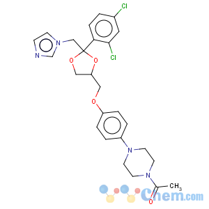 CAS No:79156-75-5 Ethanone,1-[4-[4-[[2-(2,4-dichlorophenyl)-2-(1H-imidazol-1-ylmethyl)-1,3-dioxolan-4-yl]methoxy]phenyl]-1-piperazinyl]-