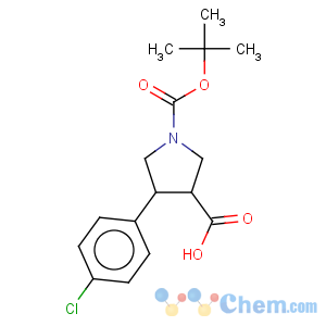 CAS No:791625-60-0 trans-1-Boc-4-(4-chlorophenyl)-3-pyrrolidinecarboxylic acid