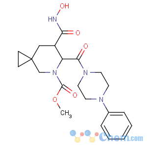 CAS No:791828-58-5 methyl<br />(6S,<br />7S)-7-(hydroxycarbamoyl)-6-(4-phenylpiperazine-1-carbonyl)-5-azaspiro[2.<br />5]octane-5-carboxylate