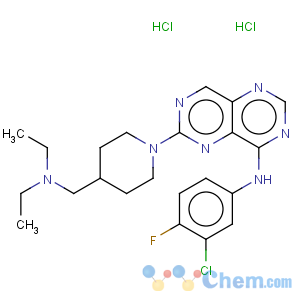 CAS No:793726-84-8 Pyrimido[5,4-d]pyrimidin-4-amine,N-(3-chloro-4-fluorophenyl)-6-[4-[(diethylamino)methyl]-1-piperidinyl]-