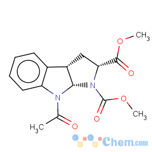 CAS No:79465-83-1 Pyrrolo[2,3-b]indole-1,2(2H)-dicarboxylicacid, 8-acetyl-3,3a,8,8a-tetrahydro-, 1,2-dimethyl ester, (2R,3aS,8aS)-rel-