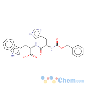 CAS No:79479-33-7 L-Tryptophan,N-[N-[(phenylmethoxy)carbonyl]-L-histidyl]- (9CI)