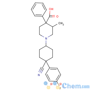 CAS No:79516-68-0 (3S,<br />4R)-1-[4-cyano-4-(4-fluorophenyl)cyclohexyl]-3-methyl-4-<br />phenylpiperidine-4-carboxylic acid