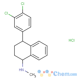 CAS No:79617-89-3 4-(3,4-dichlorophenyl)-N-methyl-1,2,3,<br />4-tetrahydronaphthalen-1-amine