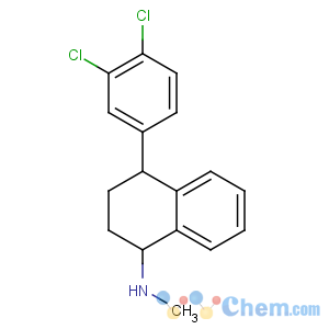 CAS No:79617-96-2 (1S,4S)-4-(3,4-dichlorophenyl)-N-methyl-1,2,3,<br />4-tetrahydronaphthalen-1-amine