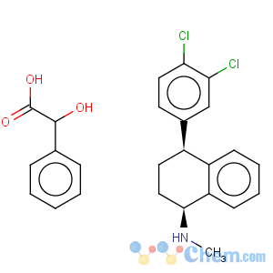 CAS No:79617-97-3 cis-(1s,4s)-n-methyl-4-(3,4-dichlorophenyl)-1,2,3,4-tetrahydro-1-naphthalenamine mandelate