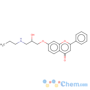 CAS No:79619-31-1 4H-1-Benzopyran-4-one,7-[2-hydroxy-3-(propylamino)propoxy]-2-phenyl-