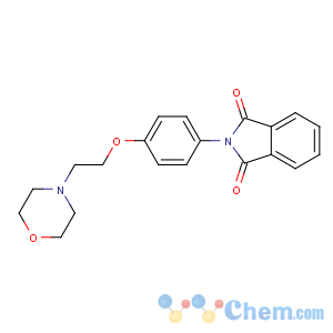 CAS No:79684-42-7 2-[4-(2-morpholin-4-ylethoxy)phenyl]isoindole-1,3-dione