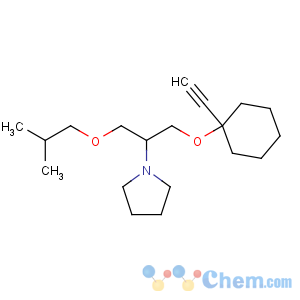 CAS No:79700-75-7 1-[1-(1-ethynylcyclohexyl)oxy-3-(2-methylpropoxy)propan-2-yl]pyrrolidine