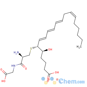 CAS No:79768-40-4 Glycine,N-[S-[1-(4-carboxy-1-hydroxybutyl)-2,4,6,9-pentadecatetraenyl]-L-cysteinyl]-,[R-[R*,S*-(E,E,E,Z)]]- (9CI)