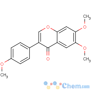 CAS No:798-61-8 6,7-dimethoxy-3-(4-methoxyphenyl)chromen-4-one
