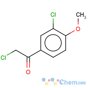 CAS No:79881-25-7 Ethanone,2-chloro-1-(3-chloro-4-methoxyphenyl)-