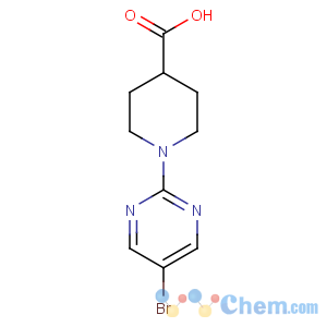 CAS No:799283-92-4 1-(5-bromopyrimidin-2-yl)piperidine-4-carboxylic acid