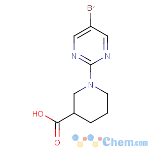 CAS No:799283-93-5 1-(5-bromopyrimidin-2-yl)piperidine-3-carboxylic acid