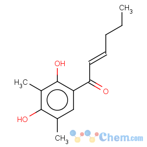 CAS No:79950-82-6 4-Hexen-1-one,1-(2,4-dihydroxy-3,5-dimethylphenyl)-, (4E)-