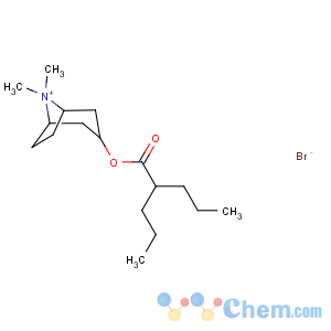 CAS No:80-50-2 8-Azoniabicyclo[3.2.1]octane,8,8-dimethyl-3-[(1-oxo-2-propylpentyl)oxy]-, bromide, (3-endo)-