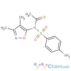 CAS No:80-74-0 N-(4-aminophenyl)sulfonyl-N-(3,4-dimethyl-1,2-oxazol-5-yl)acetamide