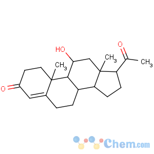 CAS No:80-75-1 Pregn-4-ene-3,20-dione,11-hydroxy-, (11a)-