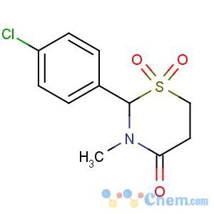 CAS No:80-77-3 2-(4-chlorophenyl)-3-methyl-1,1-dioxo-1,3-thiazinan-4-one