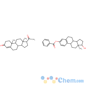 CAS No:8000-03-1 Estradiol, 3-benzoate mixed with progesterone (1:14 moles)