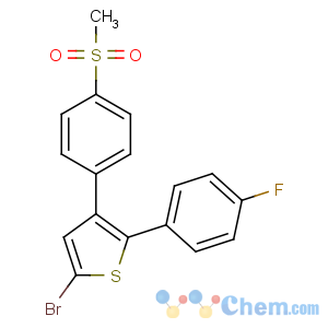 CAS No:8001-23-8 5-bromo-2-(4-fluorophenyl)-3-(4-methylsulfonylphenyl)thiophene