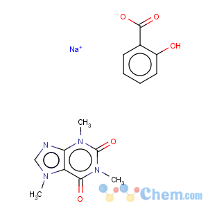 CAS No:8002-85-5 Benzoic acid,2-hydroxy-,compounds,monosodium salt,mixt. with 3,7-dihydro-1,3,7-trimethyl-1H-purine-2,6- dione 
