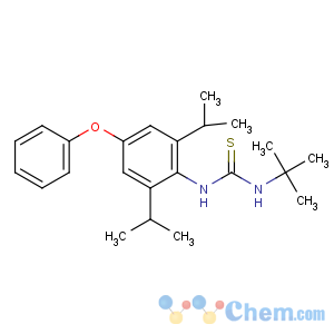 CAS No:80060-09-9 1-tert-butyl-3-[4-phenoxy-2,6-di(propan-2-yl)phenyl]thiourea