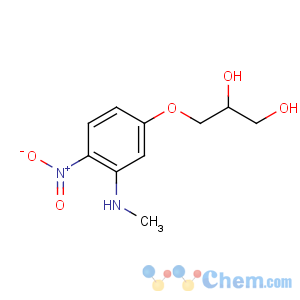 CAS No:80062-31-3 3-[3-(methylamino)-4-nitrophenoxy]propane-1,2-diol