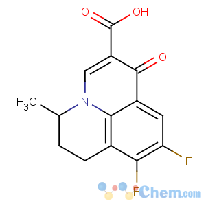 CAS No:80076-47-7 8,9-Difluoro-5-methyl-6,7-dihydro-1-oxo-1H,5H-benzo[ij]quinolizine-2-carboxylic acid