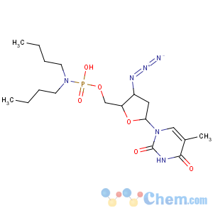CAS No:8013-12-5 [3-azido-5-(5-methyl-2,4-dioxopyrimidin-1-yl)oxolan-2-yl]methoxy-N,<br />N-dibutylphosphonamidic acid