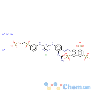 CAS No:80157-00-2 1,3,6-Naphthalenetrisulfonicacid,7-[2-[2-[(aminocarbonyl)amino]-4-[[4-chloro-6-[[3-[[2-(sulfooxy)ethyl]sulfonyl]phenyl]amino]-1,3,5-triazin-2-yl]amino]phenyl]diazenyl]-,sodium salt (1:4)
