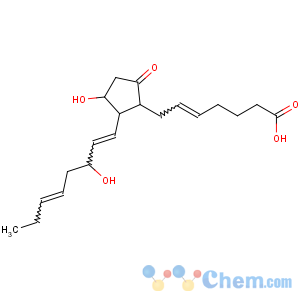 CAS No:802-31-3 (Z)-7-[(1R,2R,3R)-3-hydroxy-2-[(1E,3S,5Z)-3-hydroxyocta-1,<br />5-dienyl]-5-oxocyclopentyl]hept-5-enoic acid
