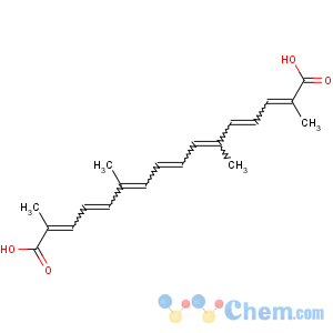 CAS No:8022-19-3 (2Z,4E,6Z,8E,10Z,12E,14Z)-2,6,11,15-tetramethylhexadeca-2,4,6,8,10,12,<br />14-heptaenedioic acid
