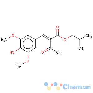 CAS No:803745-54-2 butanoic acid2-[(4-hydroxy-3,5-dimethoxyphenyl)methylene]-3-oxo-2-methylpropyl ester