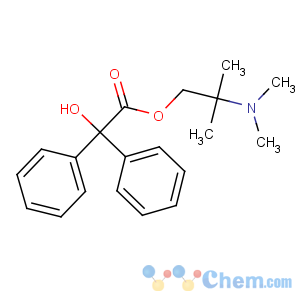 CAS No:80387-96-8 [2-(dimethylamino)-2-methylpropyl] 2-hydroxy-2,2-diphenylacetate