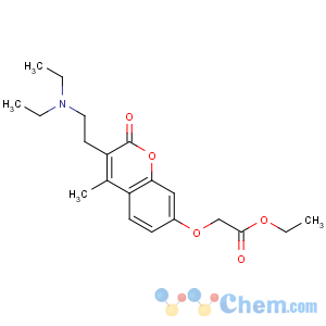 CAS No:804-10-4 ethyl 2-[3-[2-(diethylamino)ethyl]-4-methyl-2-oxochromen-7-yl]oxyacetate