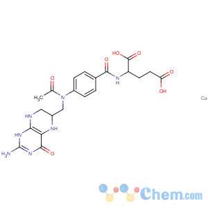 CAS No:80402-40-0 L-Glutamic acid,N-[4-[acetyl[(2-amino-1,4,5,6,7,8-hexahydro-4-oxo-6-pteridinyl)methyl]amino]benzoyl]-,calcium salt (1:1) (9CI)